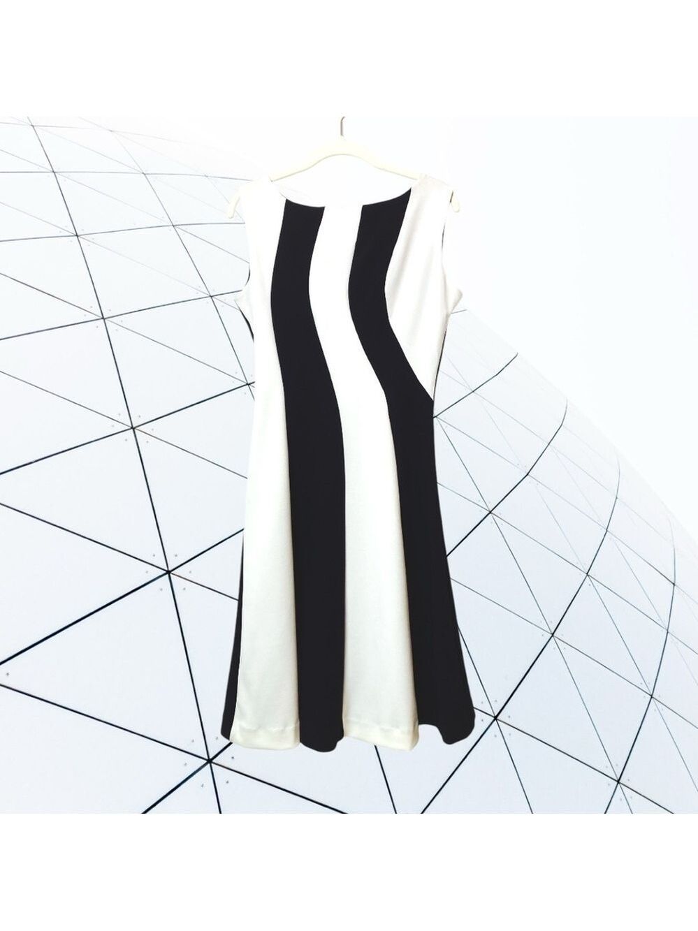 Adore Black and White Swirl Dress Edgy Retro Beetlejuice Outfit Women’s S